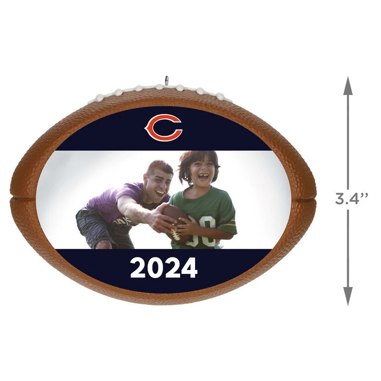 Hallmark NFL Football Chicago Bears Text And Photo Personalized Ornament 5 Hallmark NFL Football Chicago Bears Text And Photo Personalized Ornament - Image 3