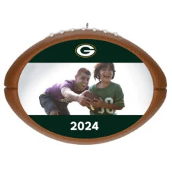 Hallmark NFL Football Green Bay Packers Text And Photo Personalized Ornament