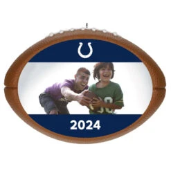 Hallmark NFL Football Indianapolis Colts Text And Photo Personalized Ornament