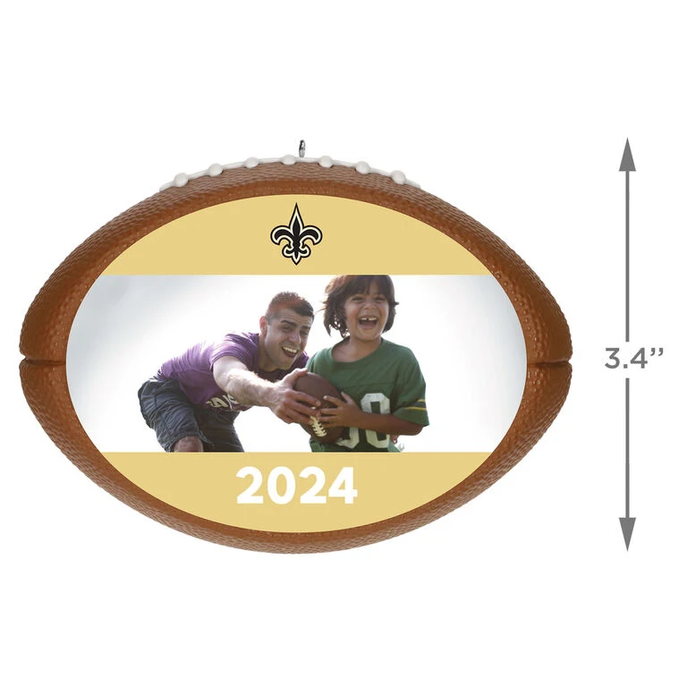 Hallmark NFL Football New Orleans Saints Text And Photo Personalized Ornament 5 Hallmark NFL Football New Orleans Saints Text And Photo Personalized Ornament - Image 3