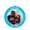 Hallmark New Dad Personalized Text And Photo Ceramic Ornament -Hallmark New Dad Personalized Round Ceramic Ornament 1999QHE1711B28 01