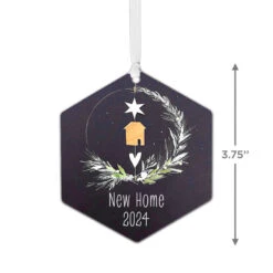 Hallmark New Home Personalized Text Metal Ornament 7 Hallmark New Home Personalized Text Metal Ornament -Hallmark New Home Personalized Christmas Ornament 1OFM1002B2 03