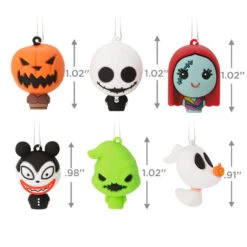 Mini Disney Tim Burton's The Nightmare Before Christmas Shatterproof Hallmark Ornaments, Set Of 6 -Hallmark Nightmare Before Christmas Christmas Ornaments 3HCM2372 03