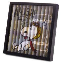 Hallmark Peanuts® Flying Ace Snoopy Dual-Image Framed Artwork, 10x10 -Hallmark Peanuts Snoopy Flying Ace Lenticular Framed Art 1PAJ3525 02