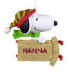Hallmark Peanuts® Sledding With Snoopy Personalized Ornament 2 Hallmark Peanuts® Sledding With Snoopy Personalized Ornament -Hallmark Peanuts Snoopy With Sled Personalized Keepsake Ornament 2499QHE2002B1 01