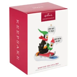 Hallmark What Did You Call Me? Ornament -Hallmark Penguins Sledding Keepsake Ornament 2099QGO2867 04