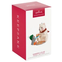 Hallmark Snowball And Tuxedo Sharing A Slice Ornament -Hallmark Polar Bear and Penguin Keepsake Ornament 1799QXR8049 04