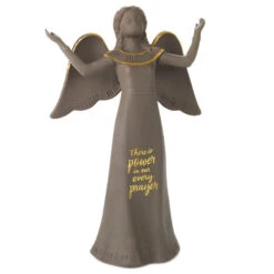 Hallmark 7 Hallmark Mahogany Power In Prayer Black Angel Figurine, 8.5"