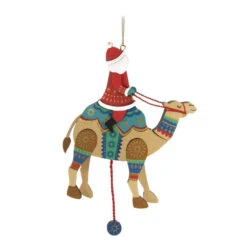 Hallmark Pull-String Camel With Santa Wood Ornament -Hallmark PullString Camel With Santa Keepsake Ornament 2499QGO2977 06