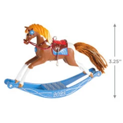 Hallmark Rocking Horse Memories 2023 Ornament 10 Hallmark Rocking Horse Memories 2023 Ornament -Hallmark Rocking Horse Keepsake Ornament 1799QXR8089 03