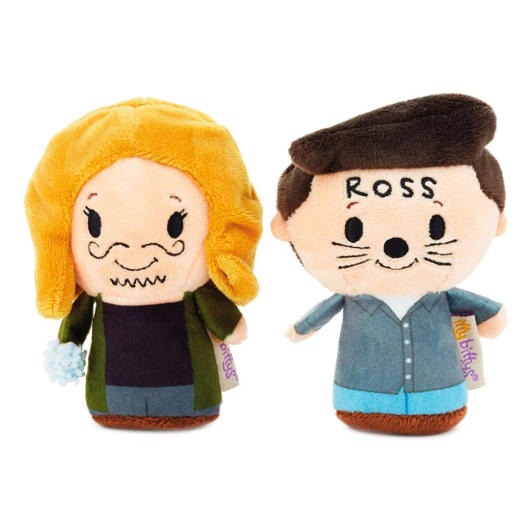 Hallmark Itty Bittys® Friends Ross And Rachel Plush, Set Of 2 3 Hallmark Itty Bittys® Friends Ross And Rachel Plush, Set Of 2