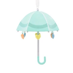 Signature Baby Umbrella Porcelain Hallmark Ornament -Hallmark Signature Baby Umbrella Porcelain Christmas Ornament 1HDL2175 04