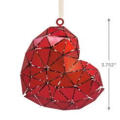 Signature Heart Metal Hallmark Ornament -Hallmark Signature Heart Metal Christmas Ornament 1HDL2172 03