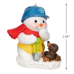 Hallmark Snow Buddies 2023 Ornament -Hallmark Snowman and Gopher Keepsake Ornament 1799QXR8037 03