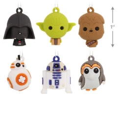 Mini Star Wars™ Shatterproof Hallmark Ornaments, Set Of 6 -Hallmark Star Wars Characters Miniature Christmas Ornaments Set of 6 2HCM6129 03