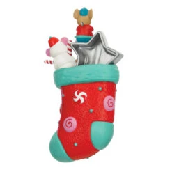 Hallmark Stocking Stuffers Surprise Mystery 2023 Exclusive Ornament -Hallmark Stocking With Mouse and Star Cookie Keepsake Ornament 1999QXC5619 08