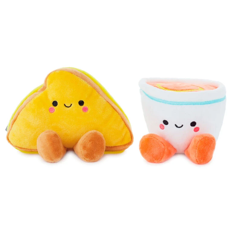Hallmark Better Together Tomato Soup And Grilled Cheese Magnetic Plush, 5" 5 Hallmark Better Together Tomato Soup And Grilled Cheese Magnetic Plush, 5" - Image 3