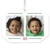 Hallmark Two-Photo Personalized Text And Photo Metal Ornament -Hallmark TwoPhoto Personalized Christmas Ornament 1OFM1001B4 01