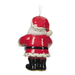 Hallmark Jolly Santa Porcelain Special Edition Ornament 13 Hallmark Jolly Santa Porcelain Special Edition Ornament -Hallmark Vintage Jolly Santa With Wreath Keepsake Ornament 2499QXT4113 06