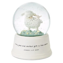 Hallmark 28 Hallmark Little Lamb Musical Snow Globe