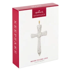 Hallmark Never Failing Love Porcelain Ornament -Hallmark White Porcelain Cross Keepsake Ornament 1799QHX3047 04