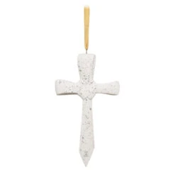 Hallmark Never Failing Love Porcelain Ornament -Hallmark White Porcelain Cross Keepsake Ornament 1799QHX3047 06